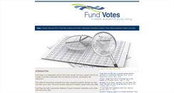 Desktop Screenshot of fundvotes.com